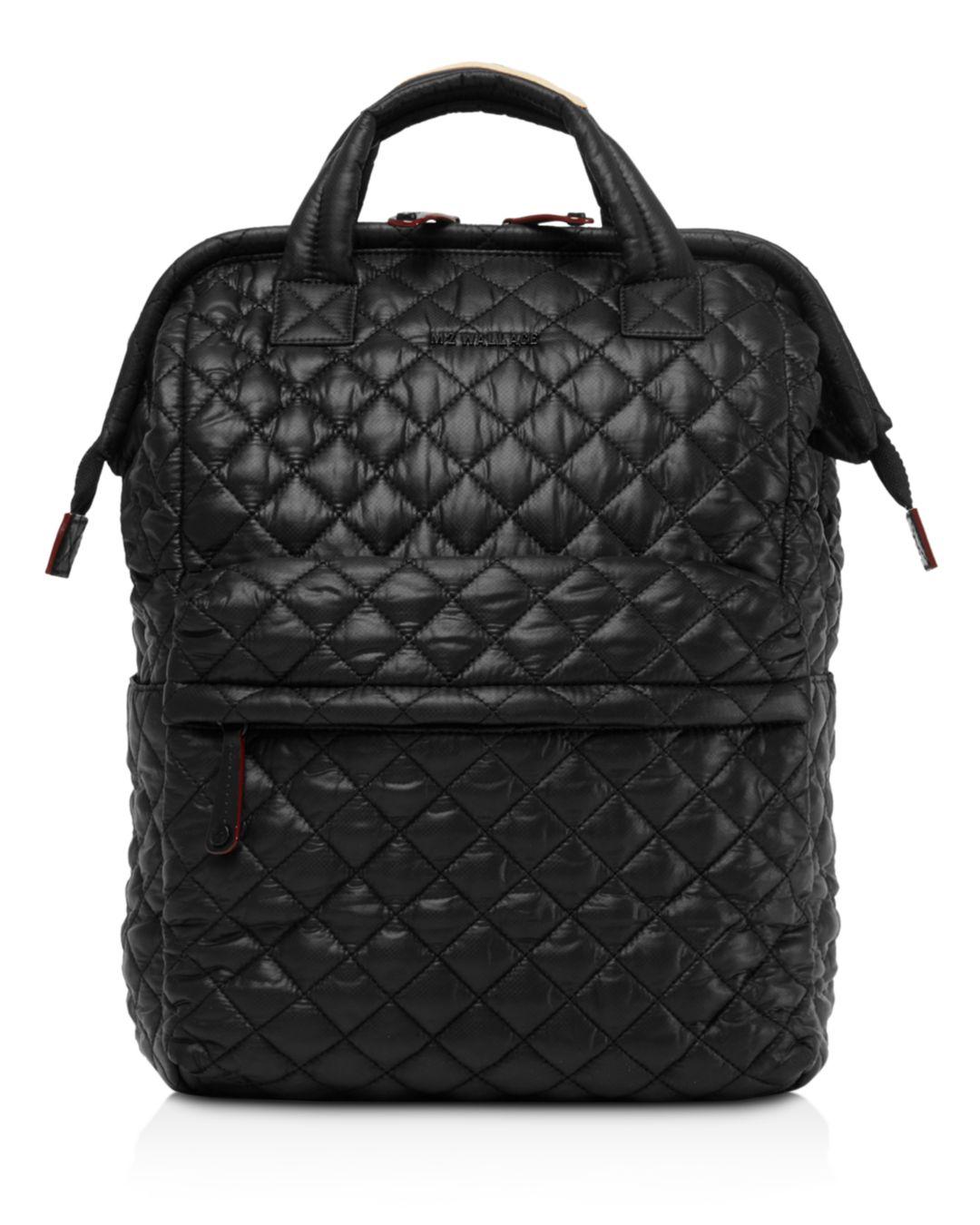 MZ Wallace Synthetic Top Handle Backpack in Black Lyst