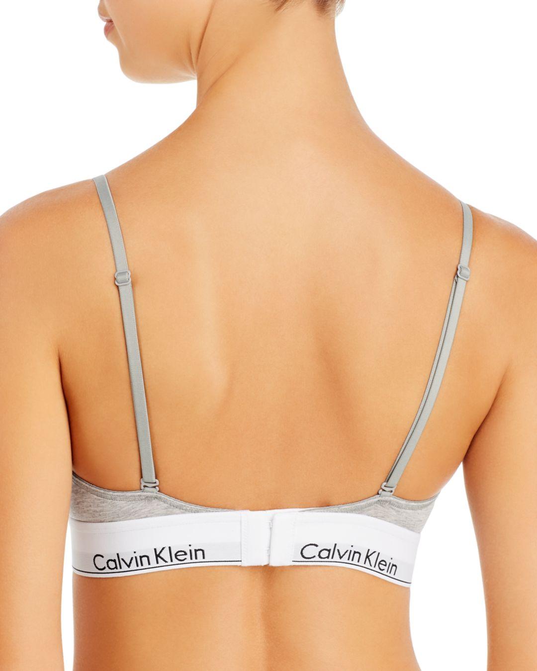 calvin klein lightly lined triangle bra
