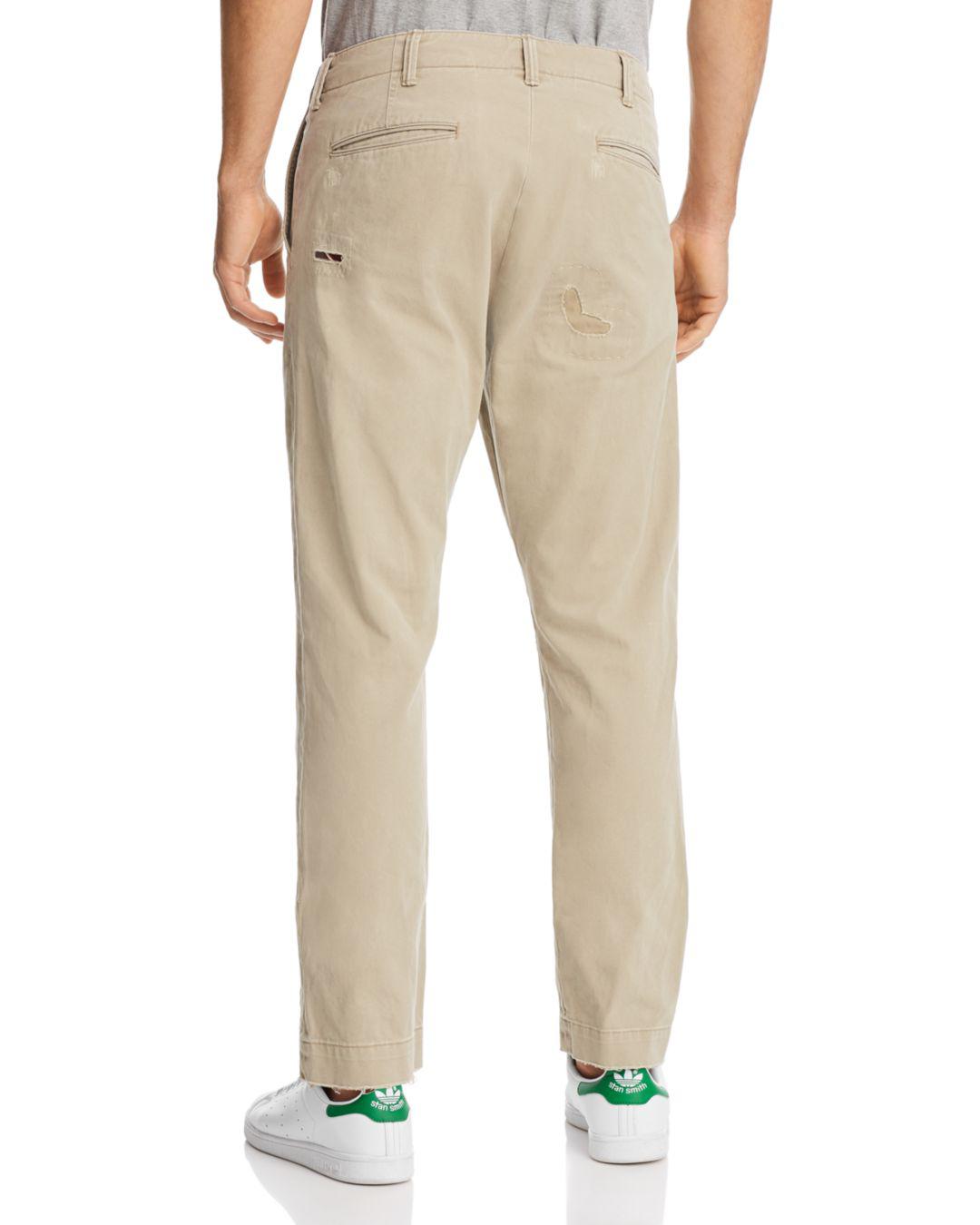 Polo Ralph Lauren Distressed Gi Chinos in Natural for Men | Lyst