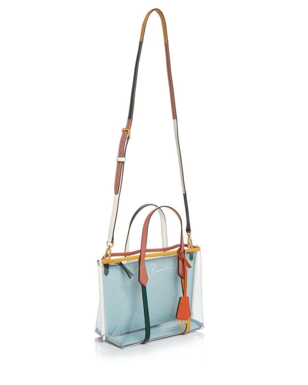 Tory Burch Perry Small Clear Tote in Blue | Lyst