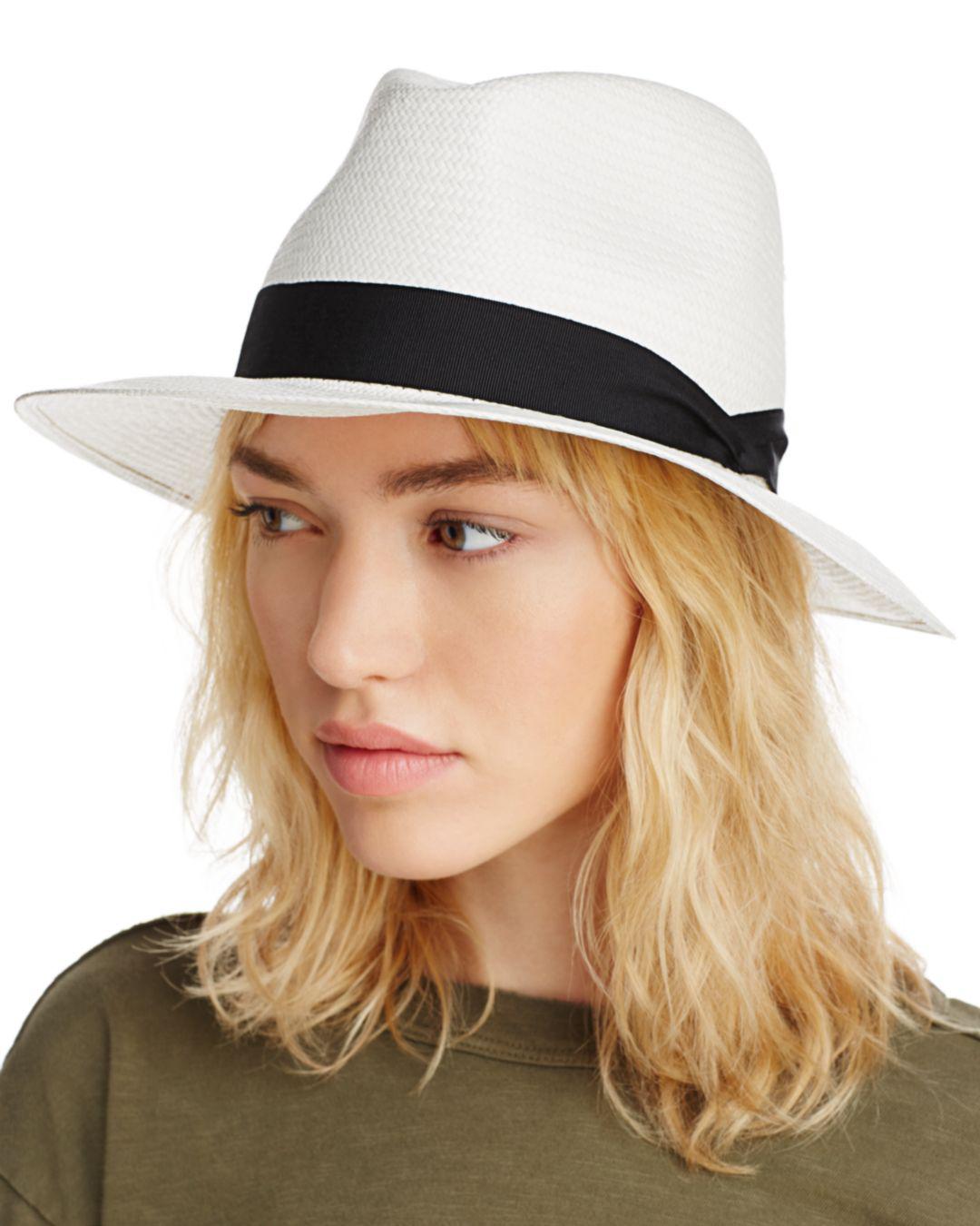 Rag & Bone Panama Wide Brim Hat in White Lyst