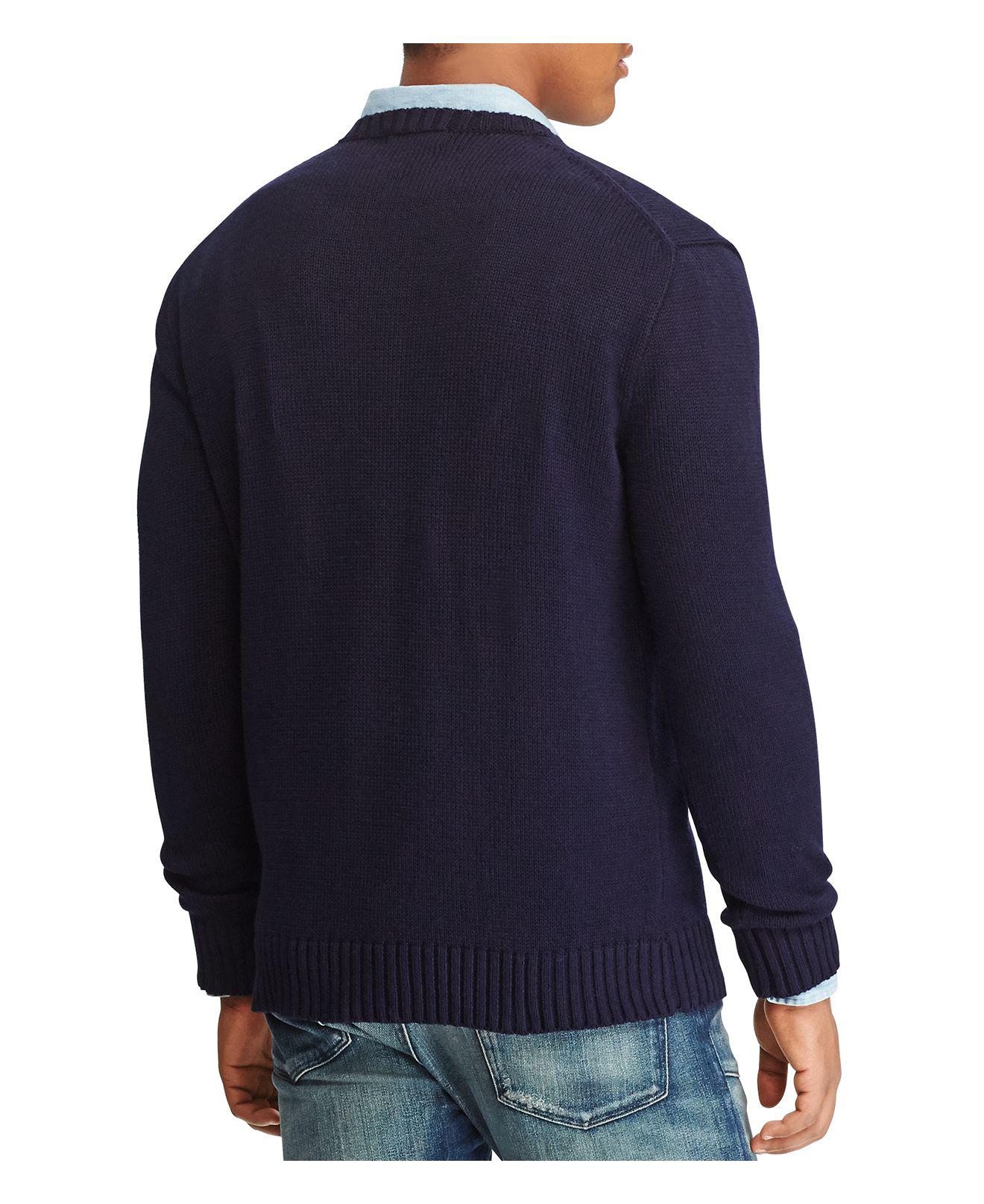 Polo Ralph Lauren Iconic American Flag Sweater in Navy (Blue) for Men Lyst