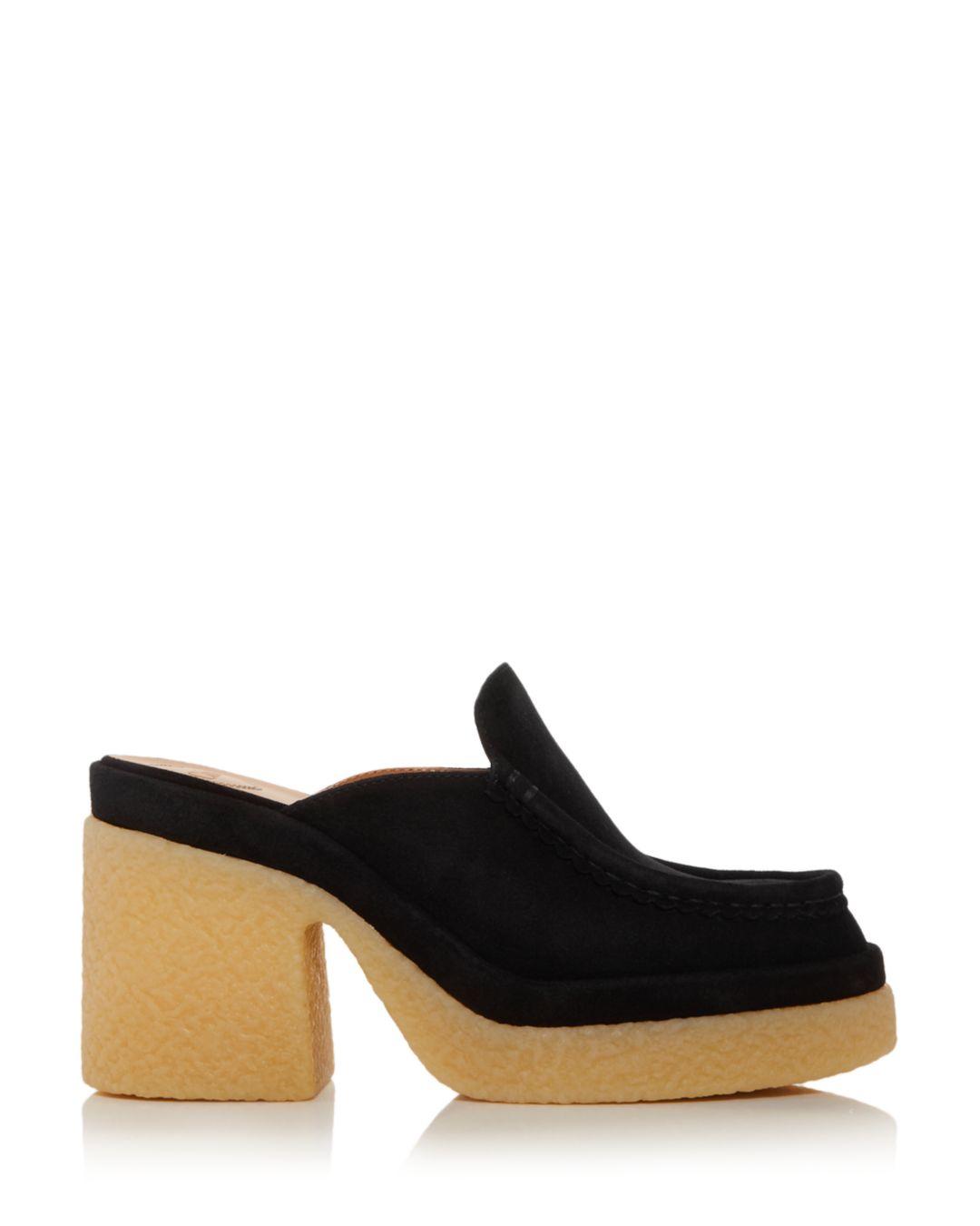 block heel clogs