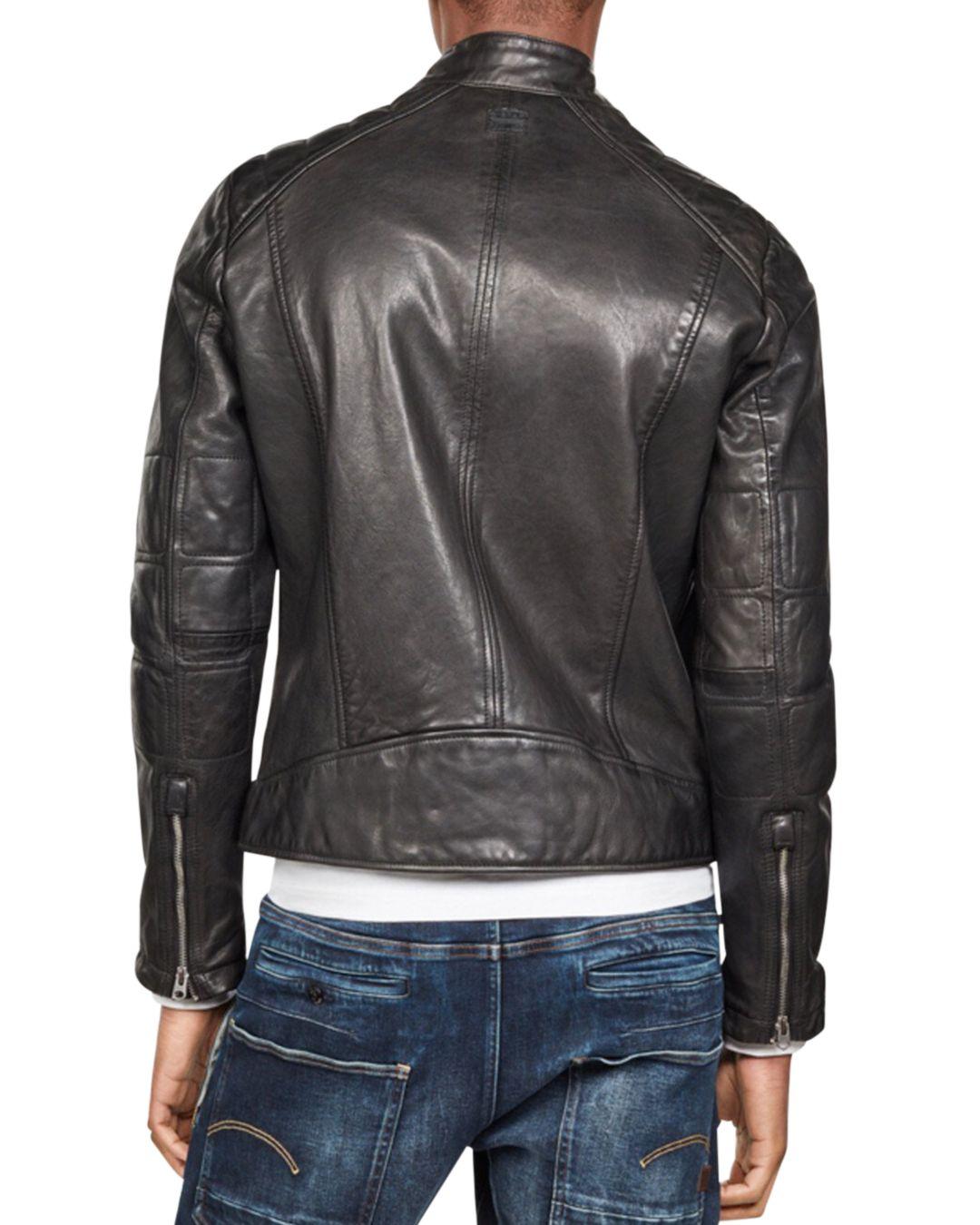 G-Star RAW G - Star Raw Suzuki Slim Fit Leather Moto Jacket in Black for  Men - Lyst