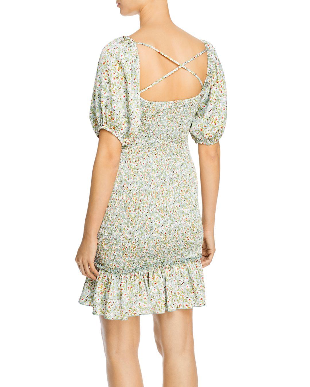 lucy paris smocked floral dress