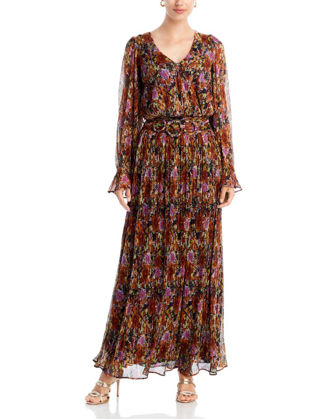 Ramy Brook Kinsely Belted Maxi Dress in Brown | Lyst