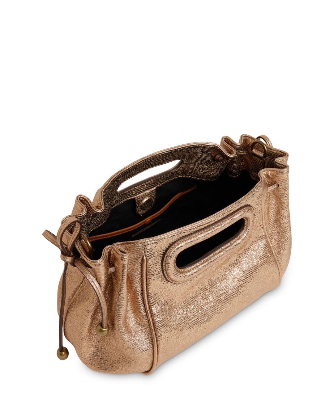 Gerard Darel Mini Dany Leather Handbag in Natural | Lyst