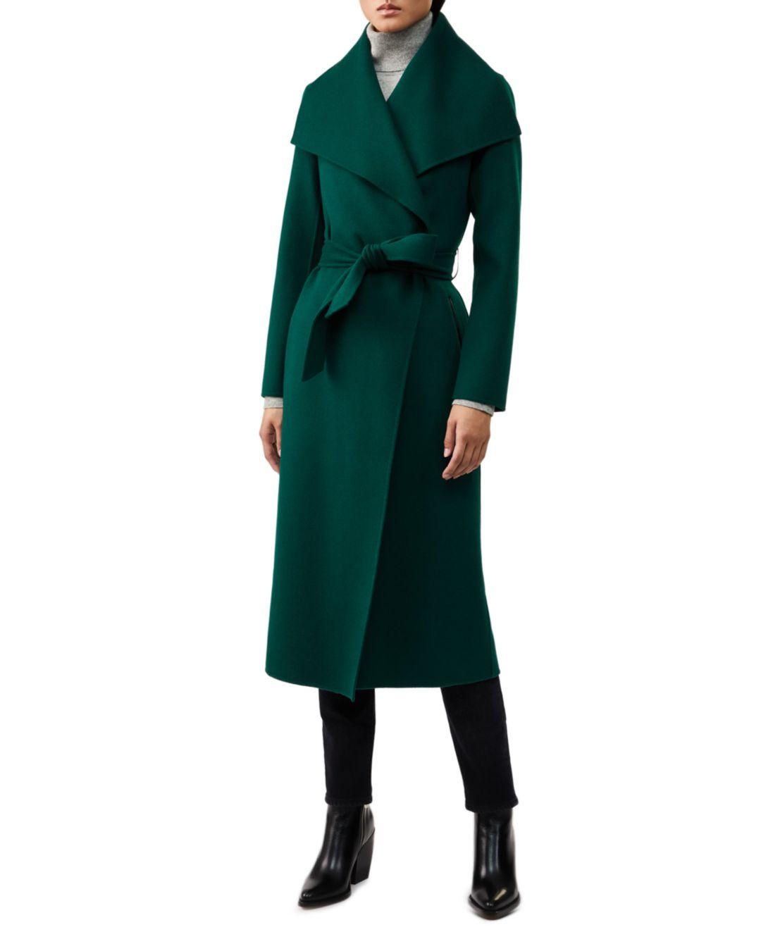 mackage mai coat green