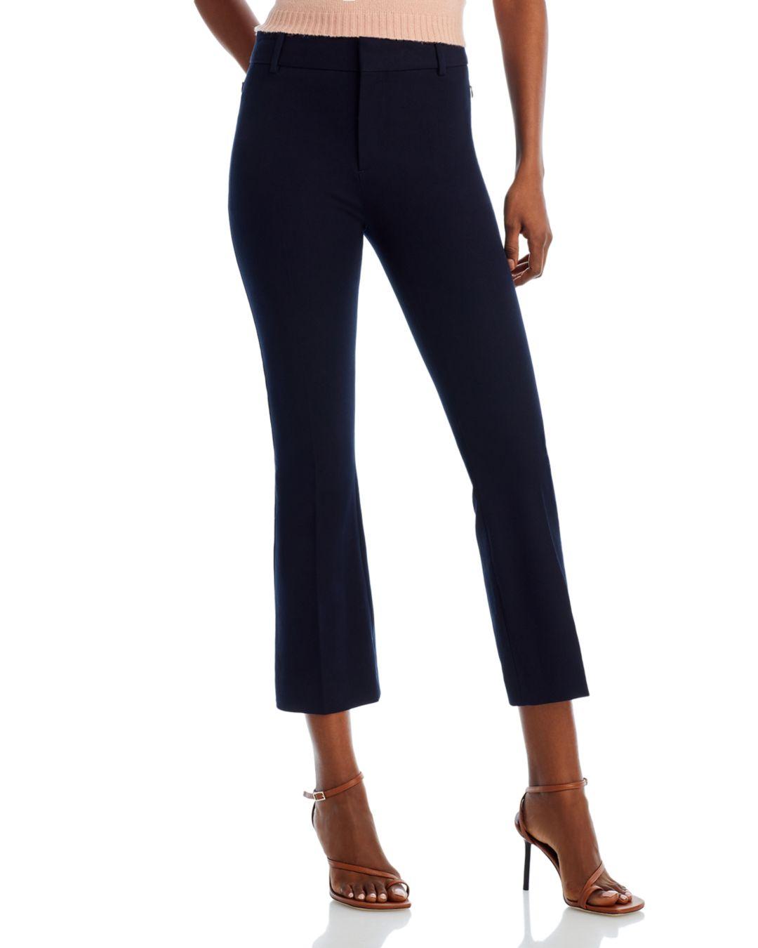 FRAME Le Crop Mini Bootcut Trousers in Blue | Lyst