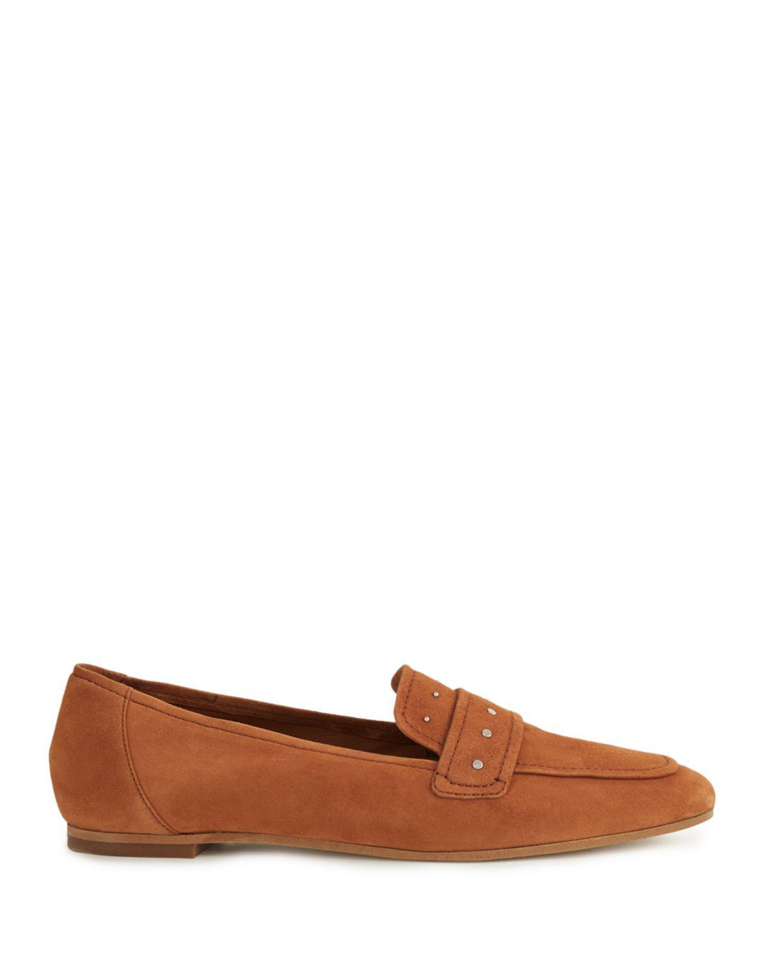 tan suede loafers womens