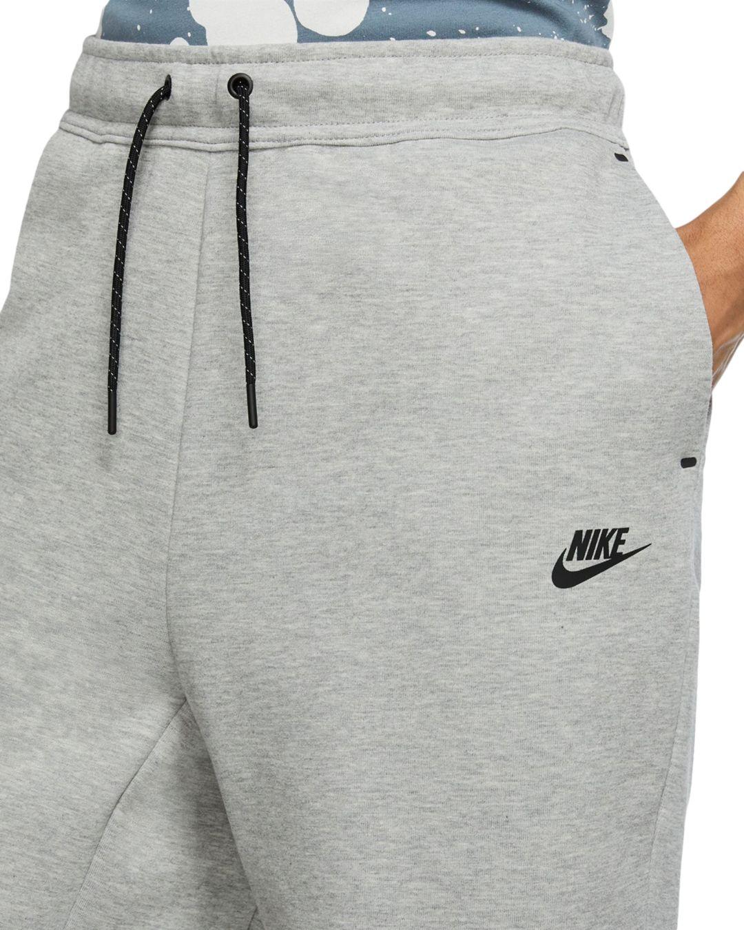 grey tech fleece shorts