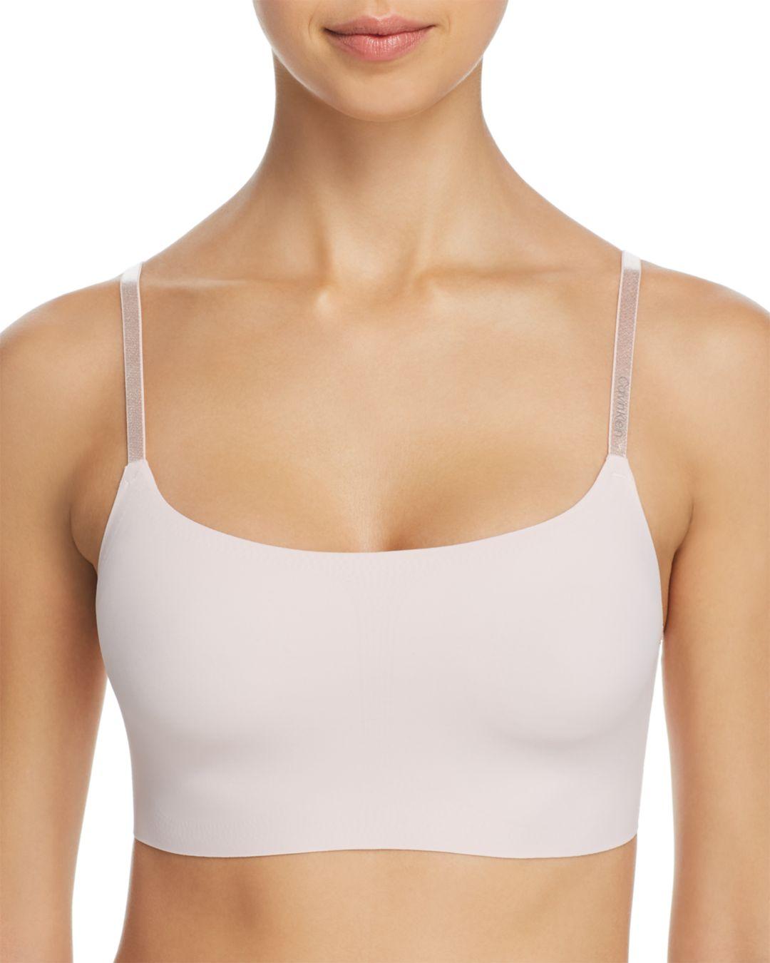 calvin klein invisibles comfort lightly lined retro bralette