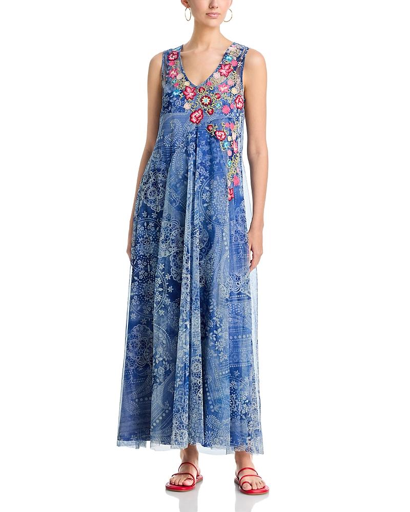 knee length dresses for ladies Johnny Was Loane Mesh Dress main image 1