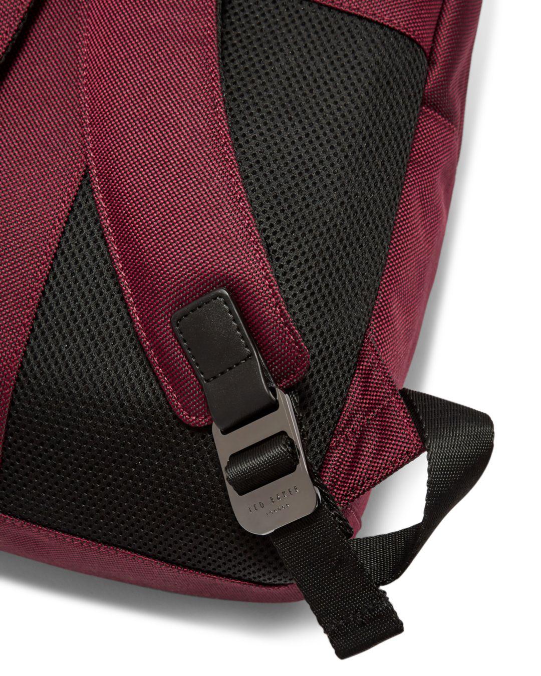 ted baker filer smart nylon backpack