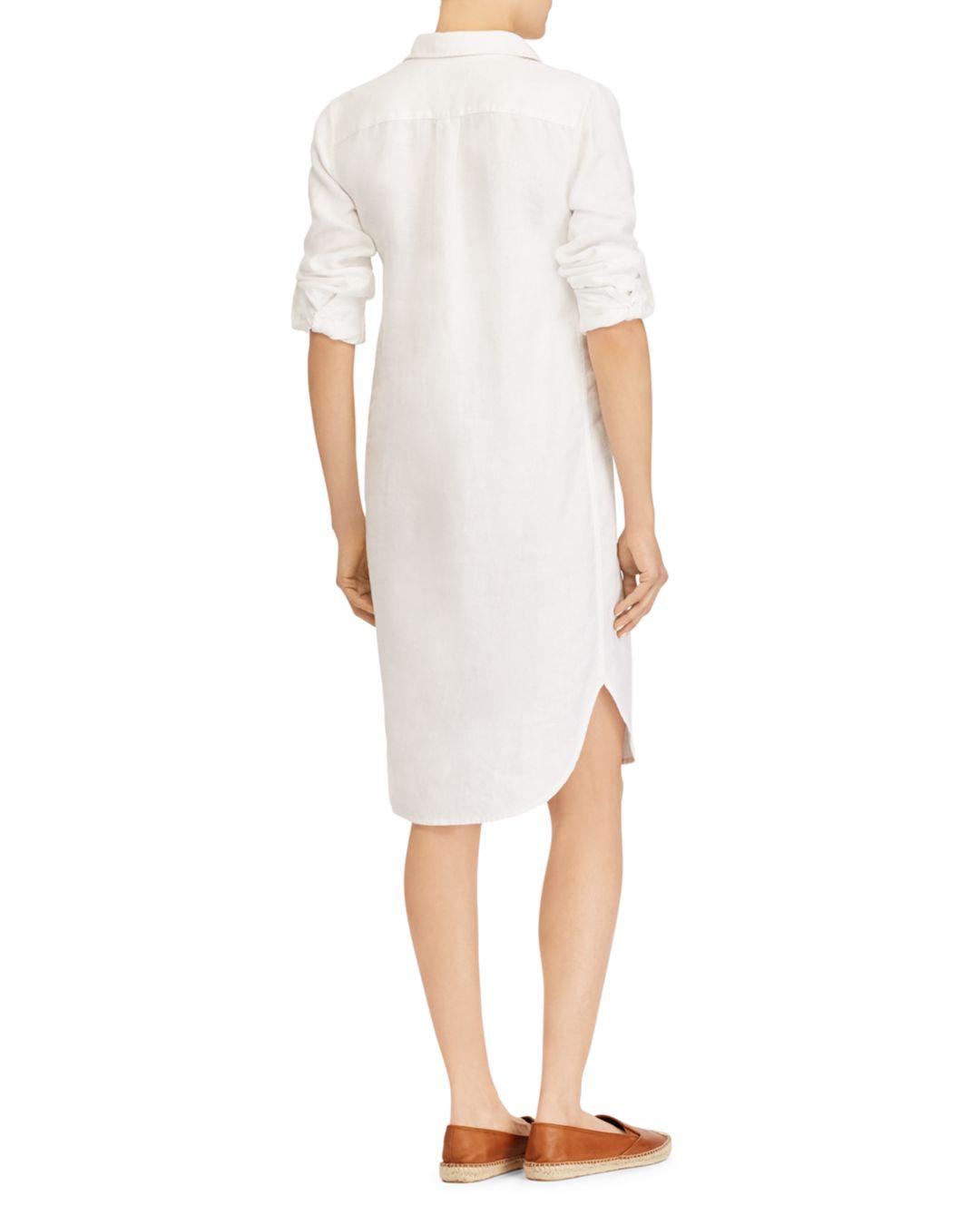 ralph lauren white dress shirt womens