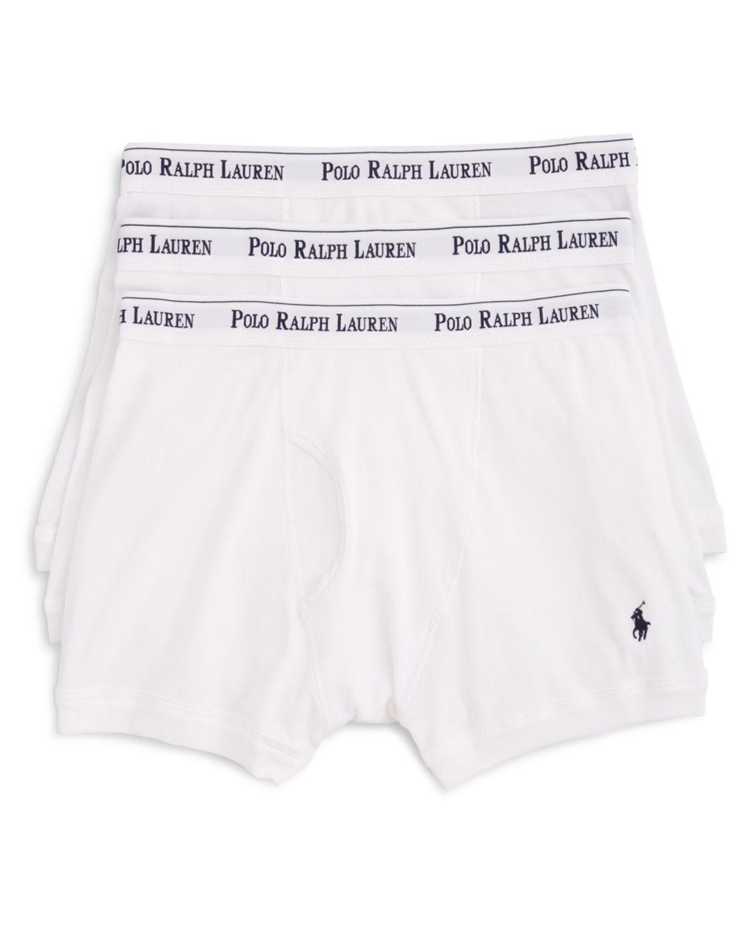Ralph Lauren Cotton Boxer Briefs in White for Men Save 19 Lyst
