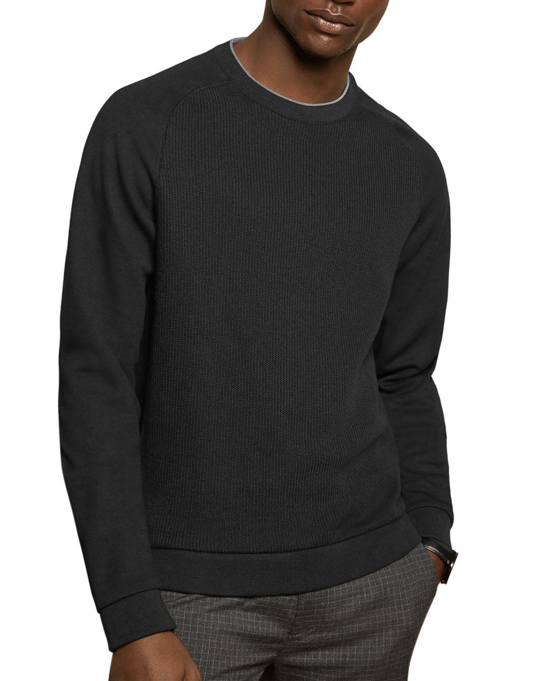 Ted Baker Pied Sweat Top in Black
