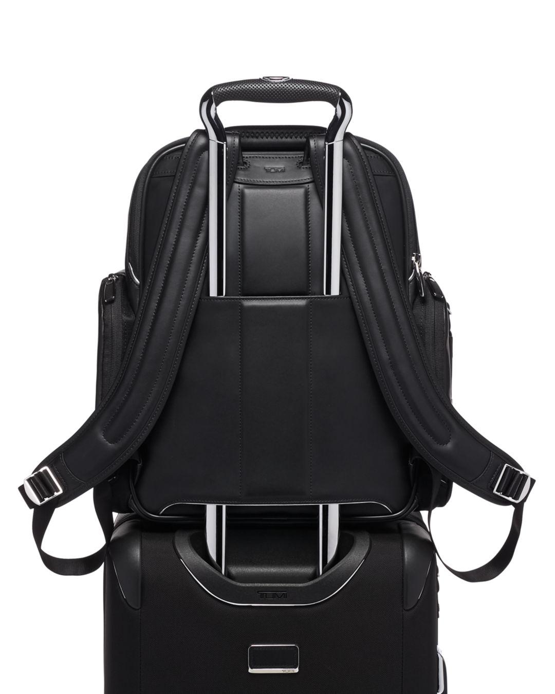 Tumi Leather Arrive Larson Backpack in 