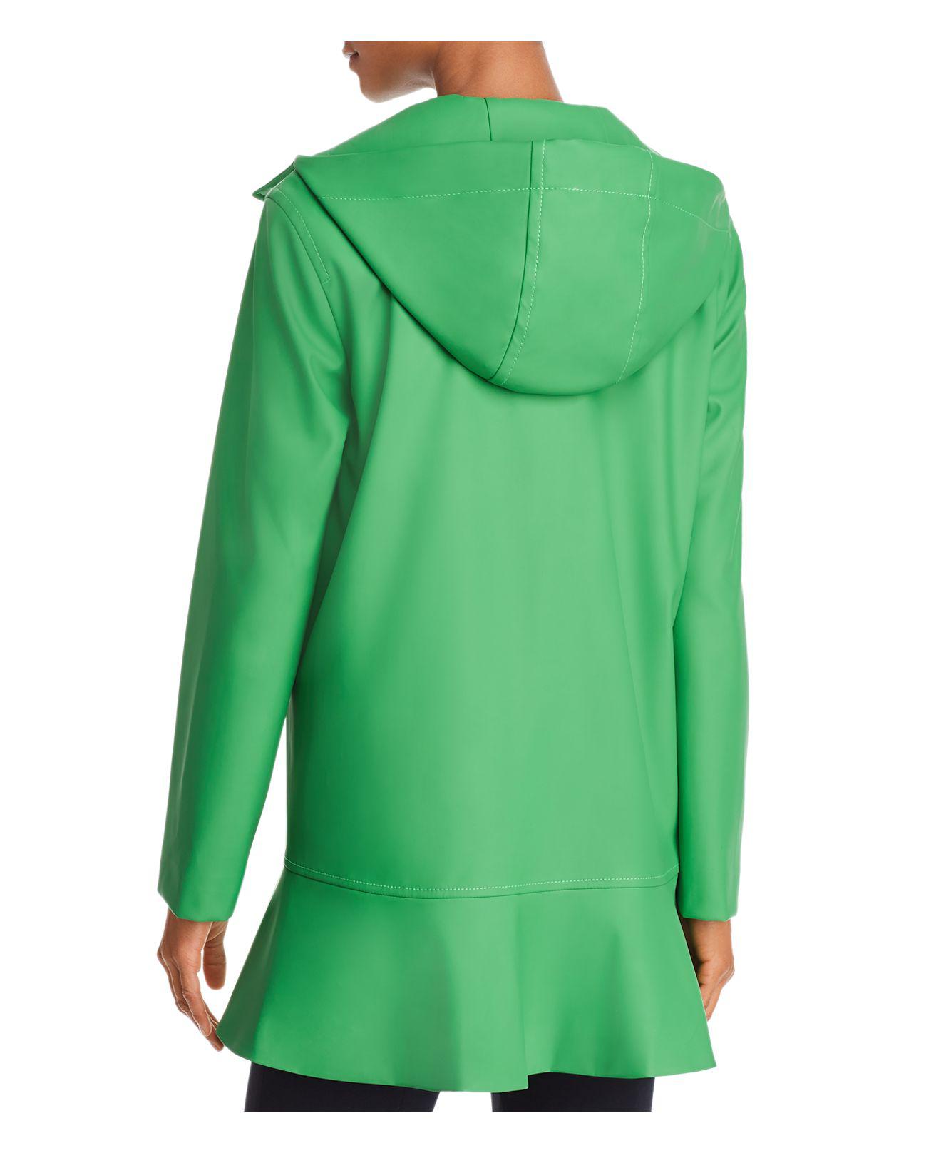 peplum raincoat