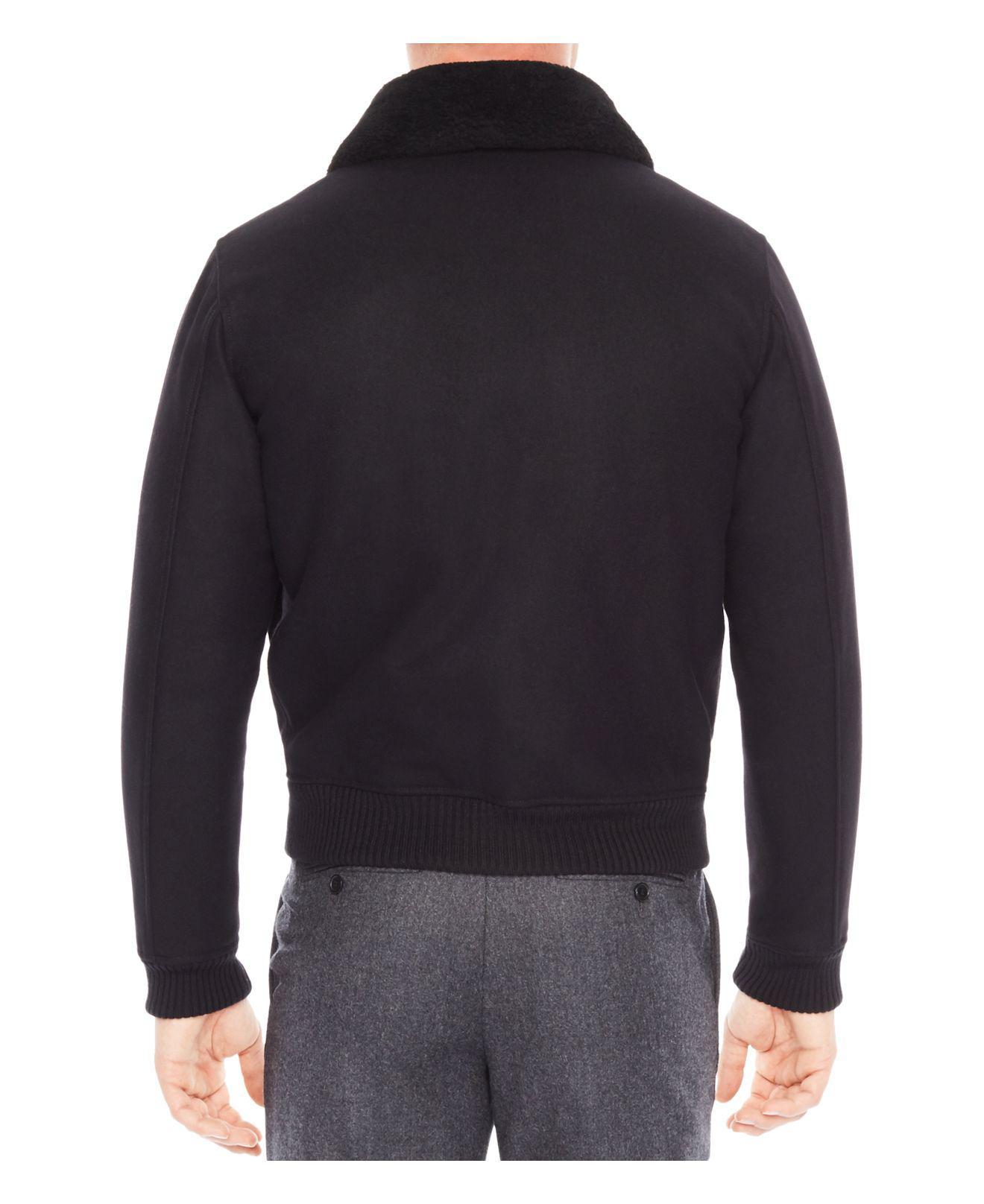 sandro shearling jacket