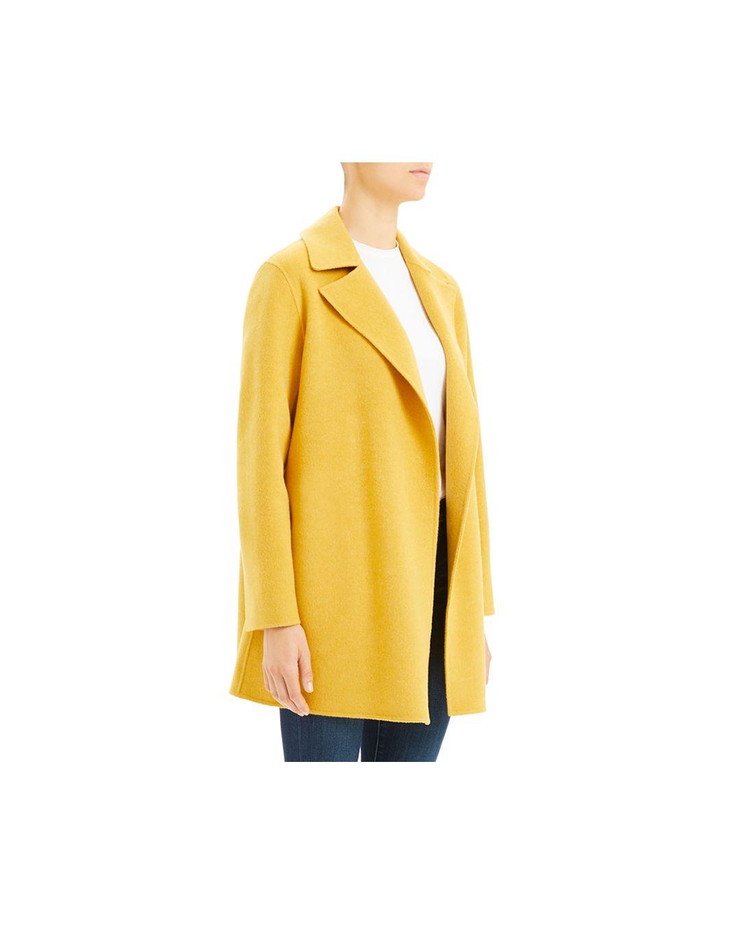 theory yellow coat