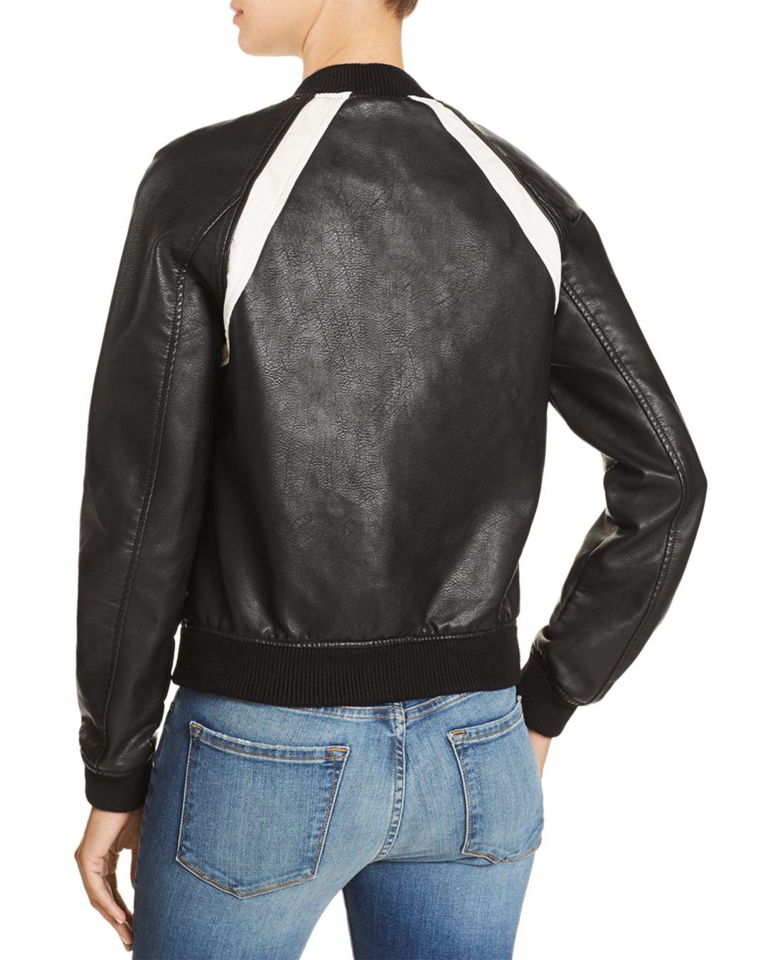 Joes Jeans Womens Paola Bomber XS Black