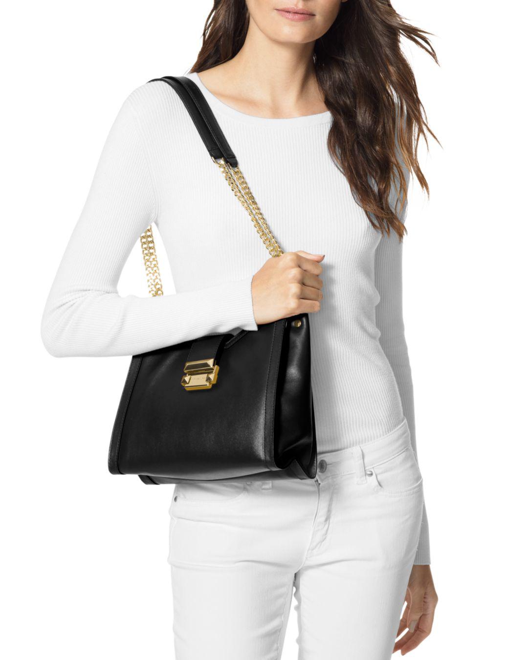 whitney small leather shoulder bag