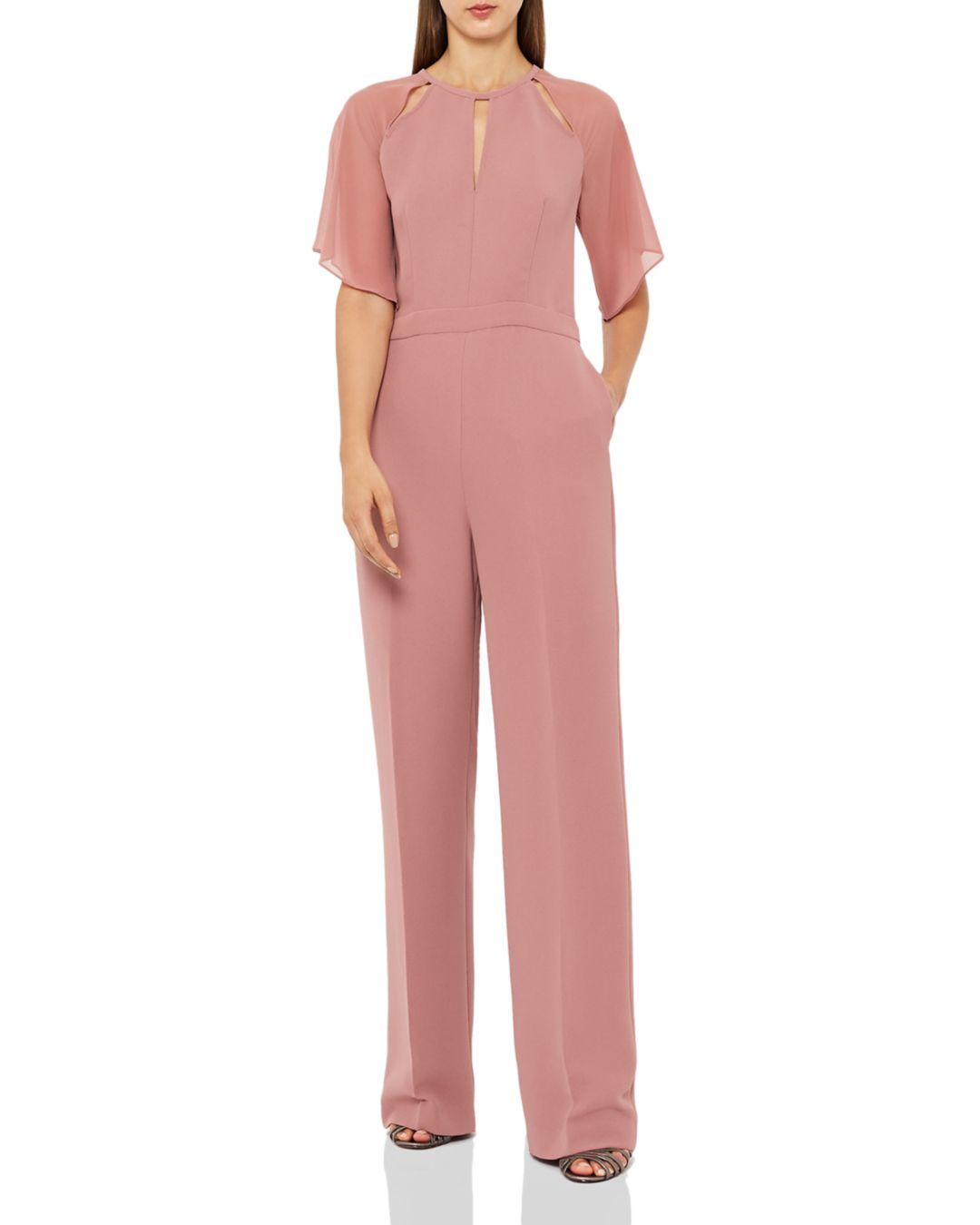 reiss pink jumpsuit