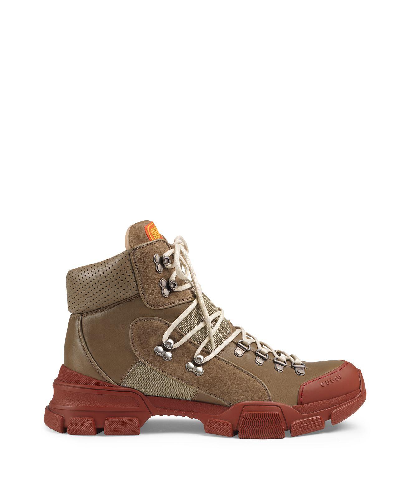 Gucci Men's Tracking Boots in Brown for Men Lyst