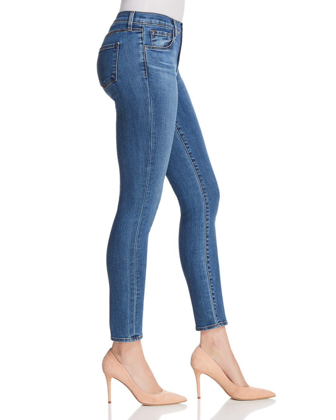 J Brand Denim 811 Mid Rise Skinny Jeans In Lovesick in Blue - Lyst