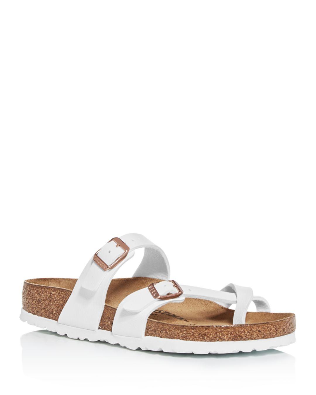 birkenstock mayari sandals white