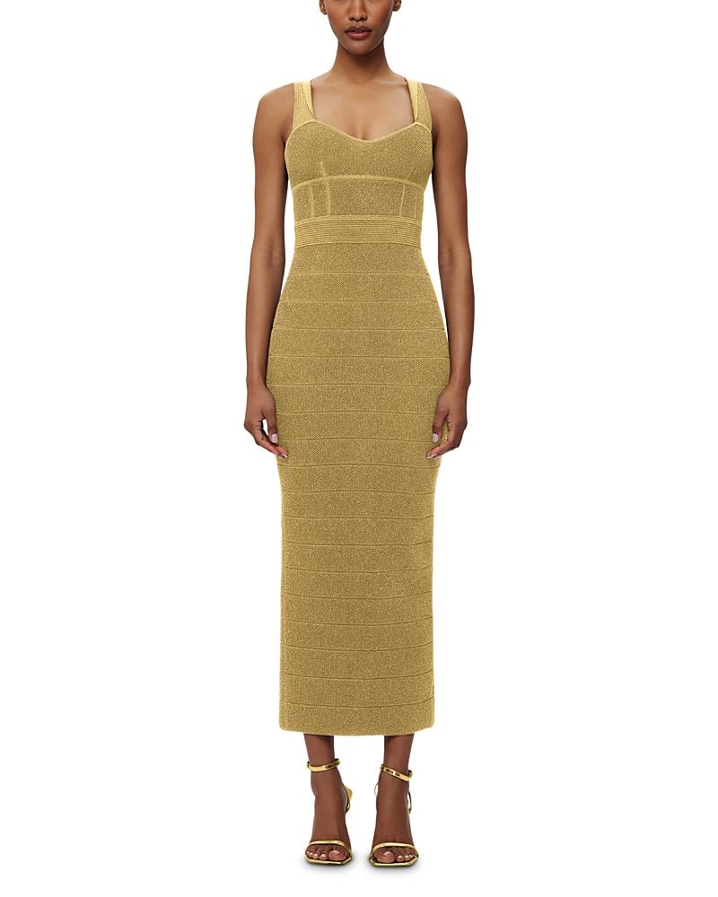 slim fit dress slacks Herve Leger Nude Bandage Dress (Small) – Double Take