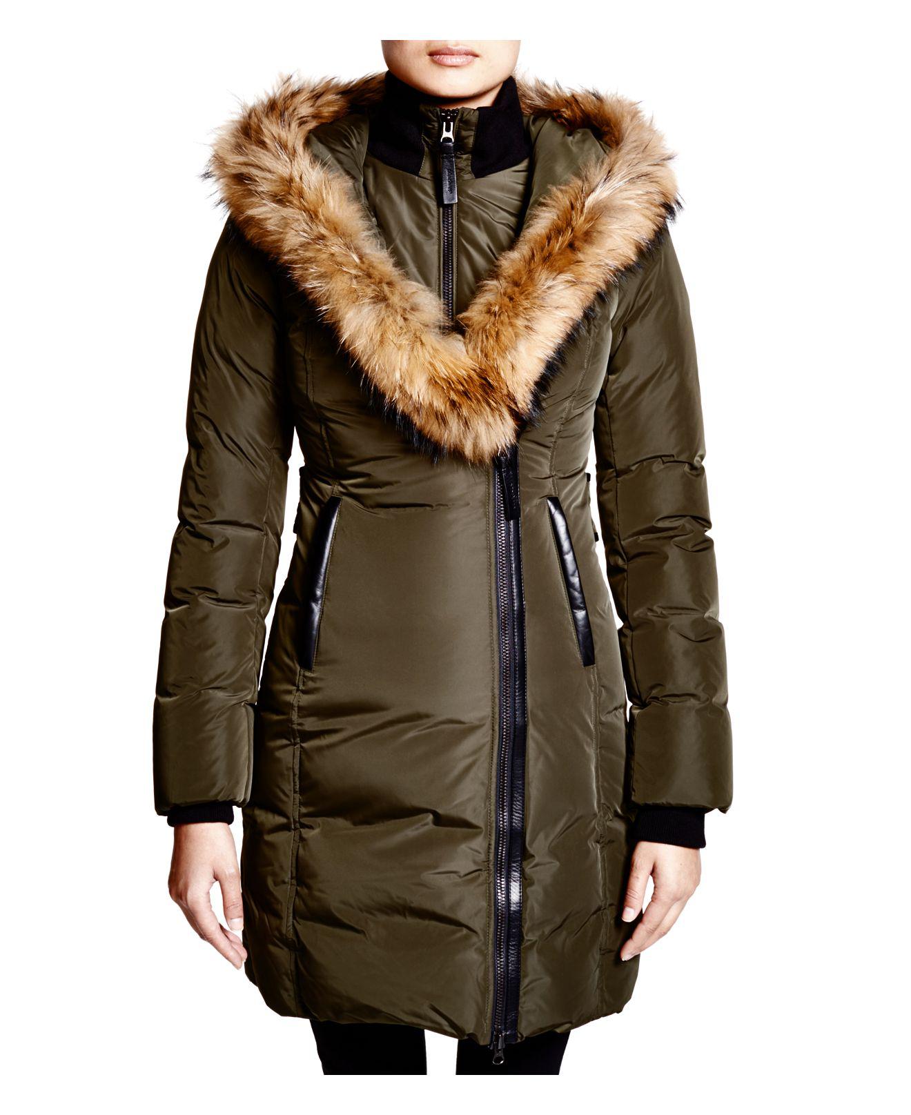 Mackage Kay Lavish Fur Trim Down Coat in Gray Save 31 Lyst