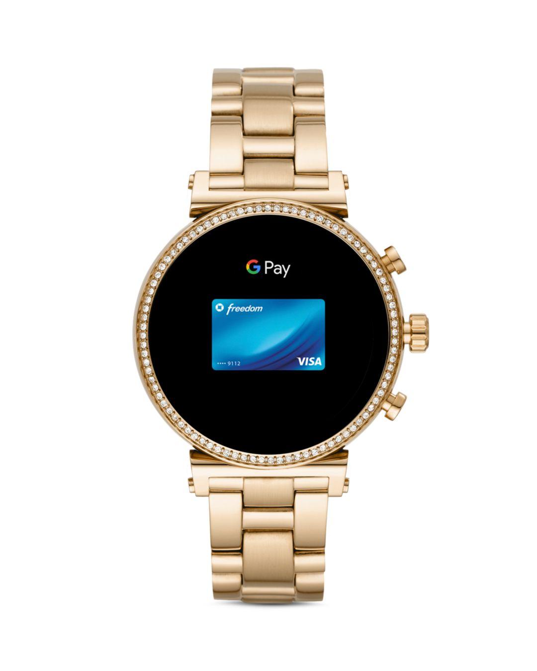 Sofie Rose Gold-tone Smartwatch | Lyst 
