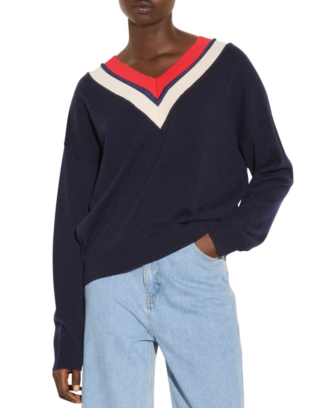 grey striped sweater