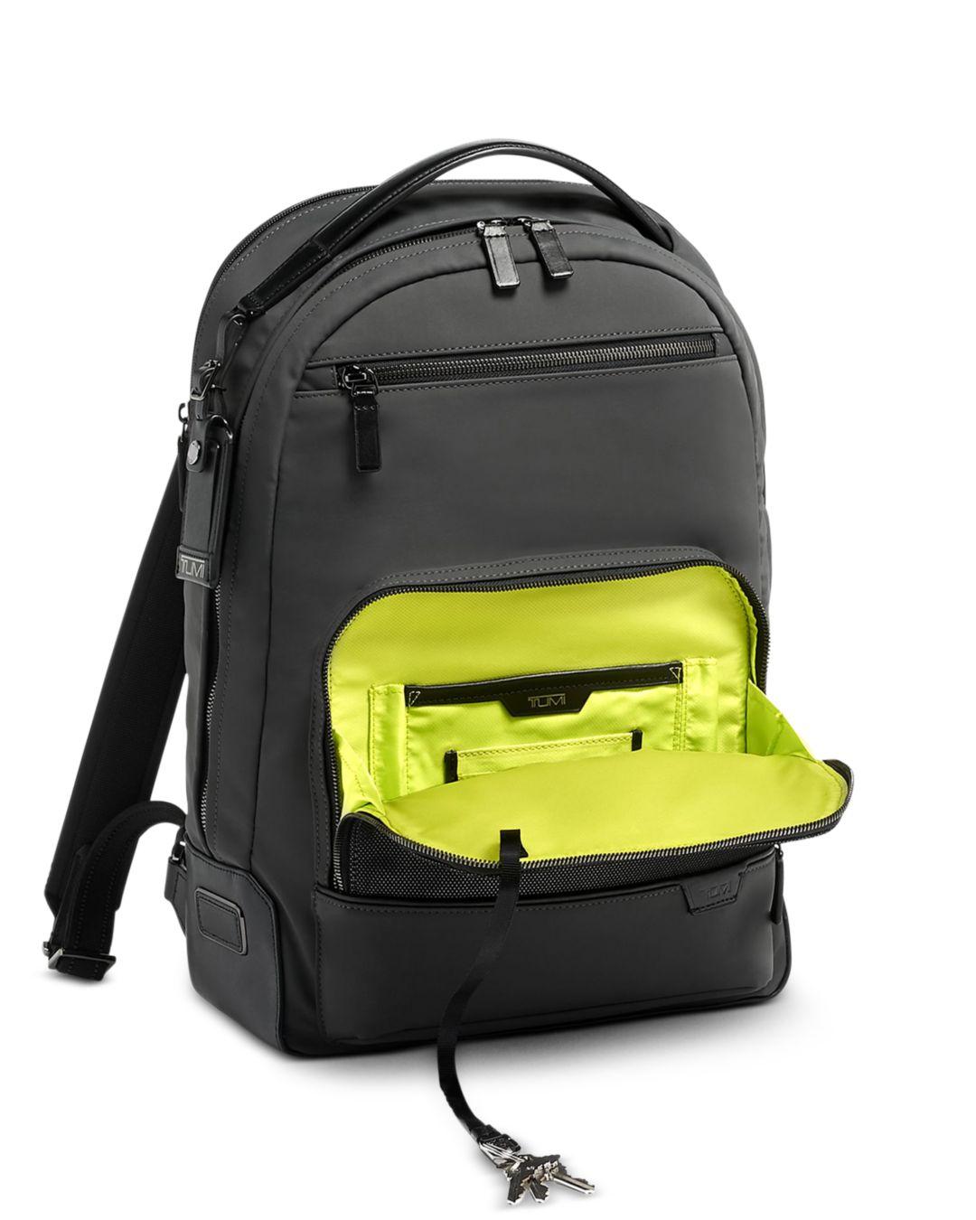 Tumi Leather Harrison Warren Backpack 
