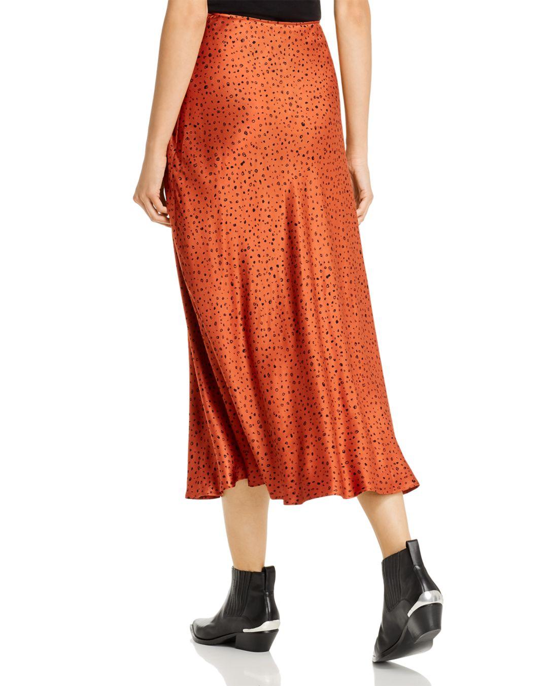 orange rust skirt