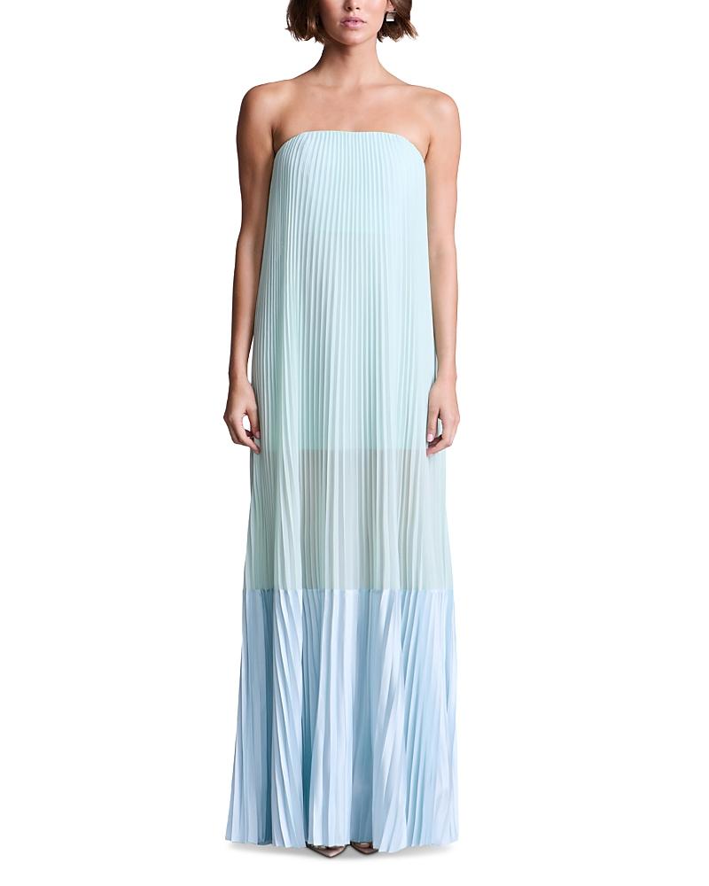 BCBGMAXAZRIA Nora Strapless Gown in Blue