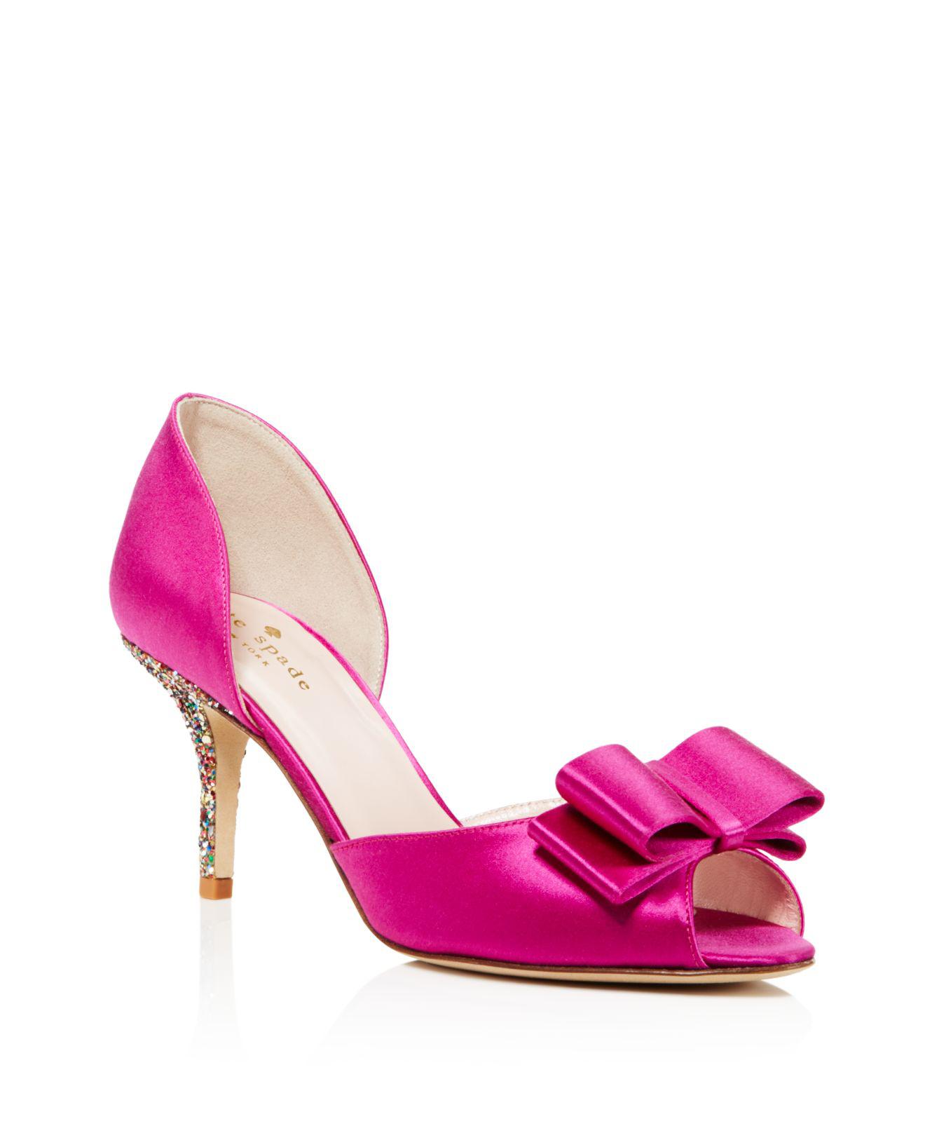Glitter Mid Heel Pumps 