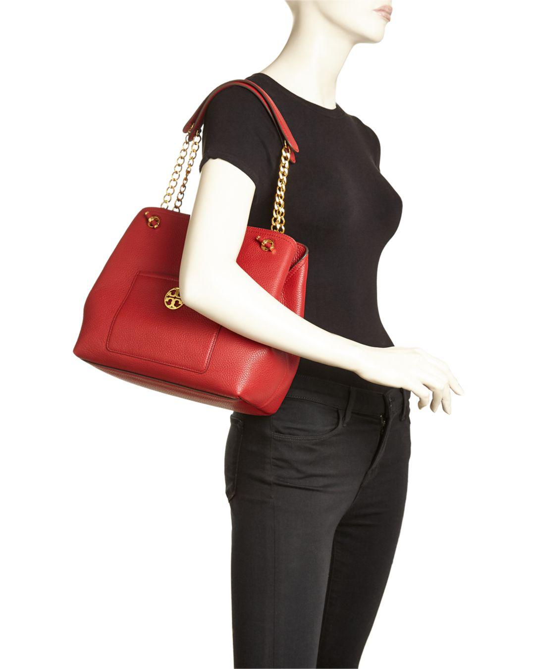 tory burch small chelsea leather tote