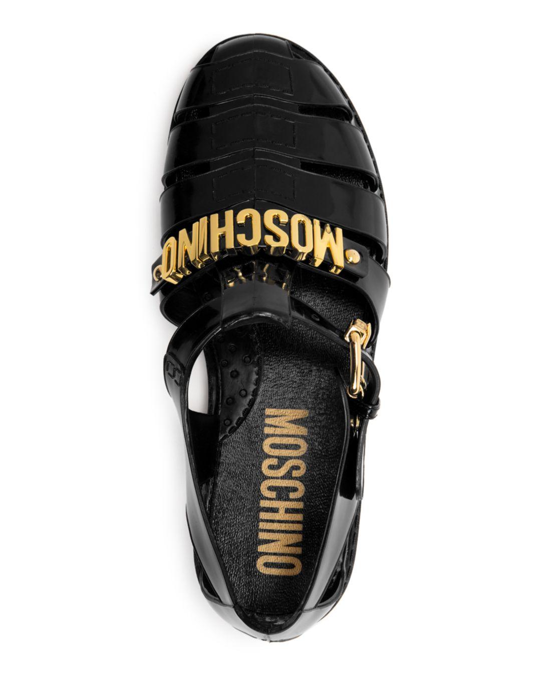 moschino jelly sandals