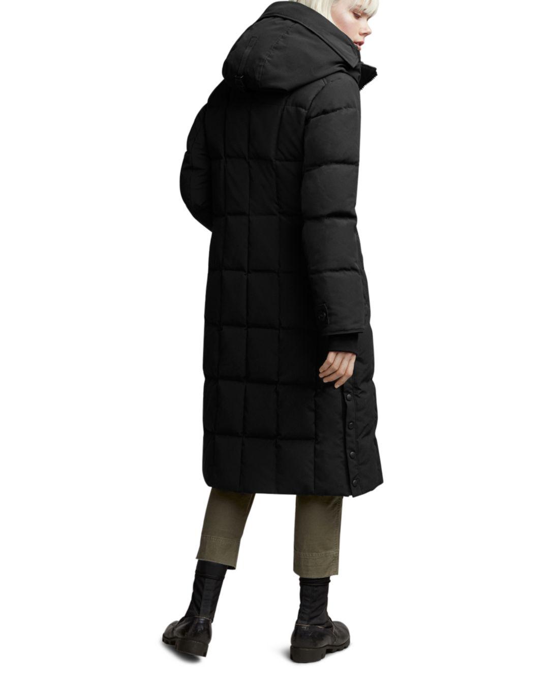 Canada Goose Goose Elmwood Down Parka, Quilted Pattern in Black - Lyst
