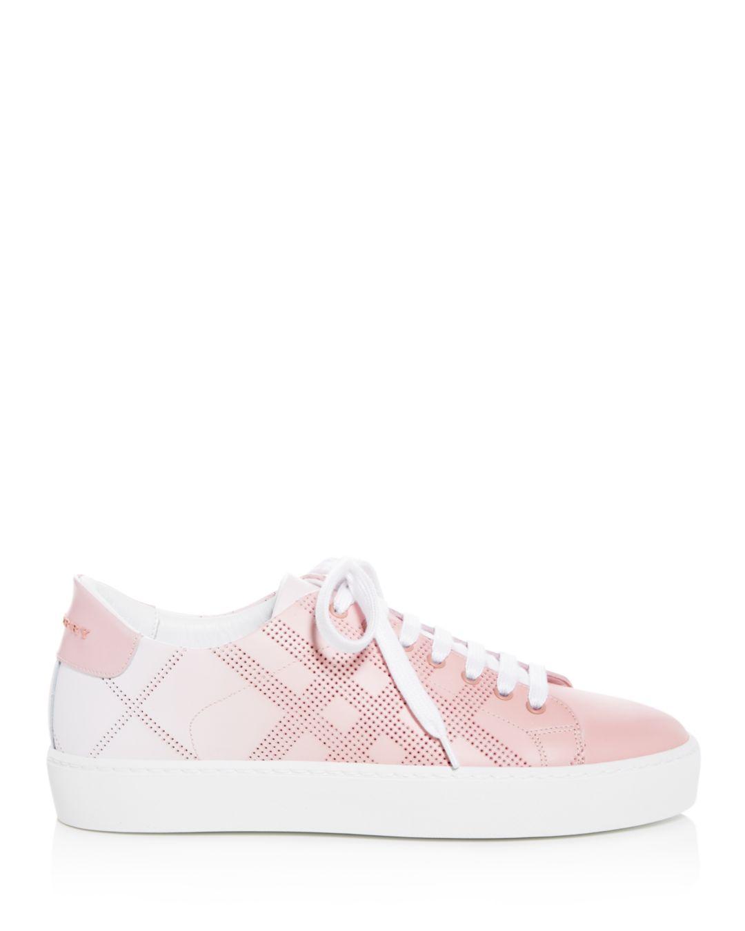 burberry sneakers womens pink