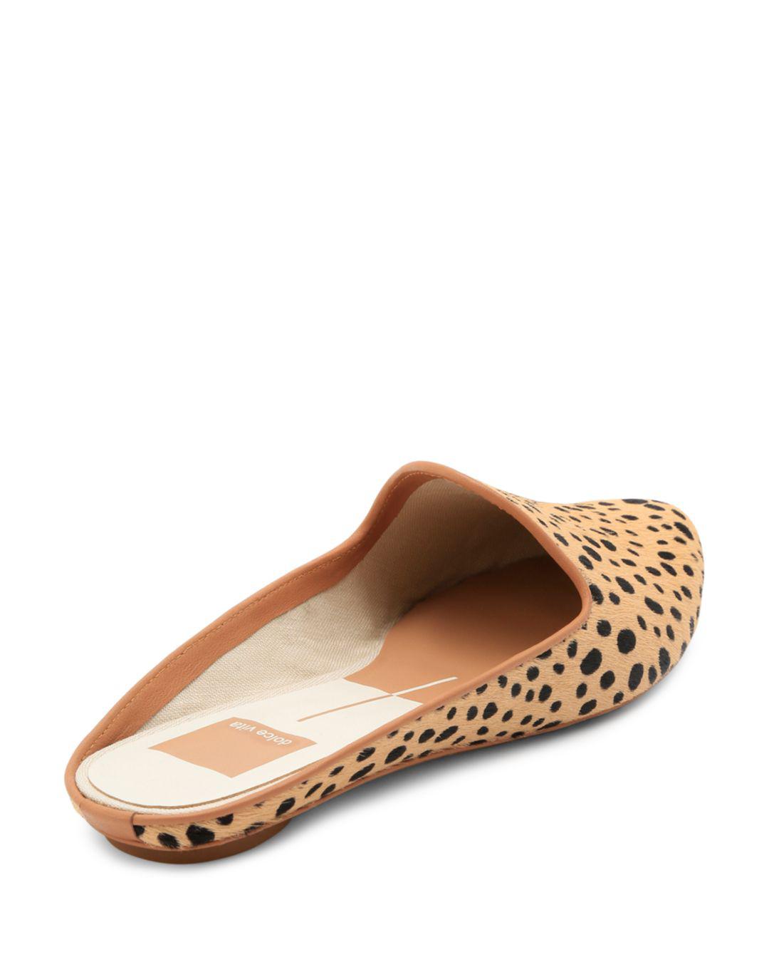 dolce vita leopard mules
