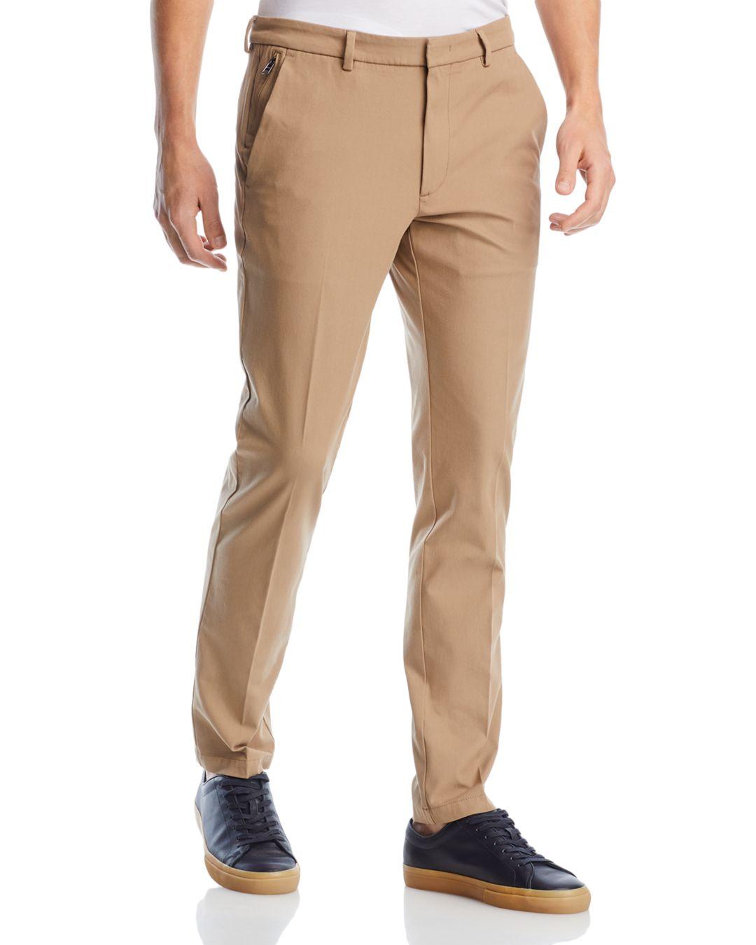 BOSS by HUGO BOSS Kaito Slim Fit Casual Trousers in Natural for Men | Lyst