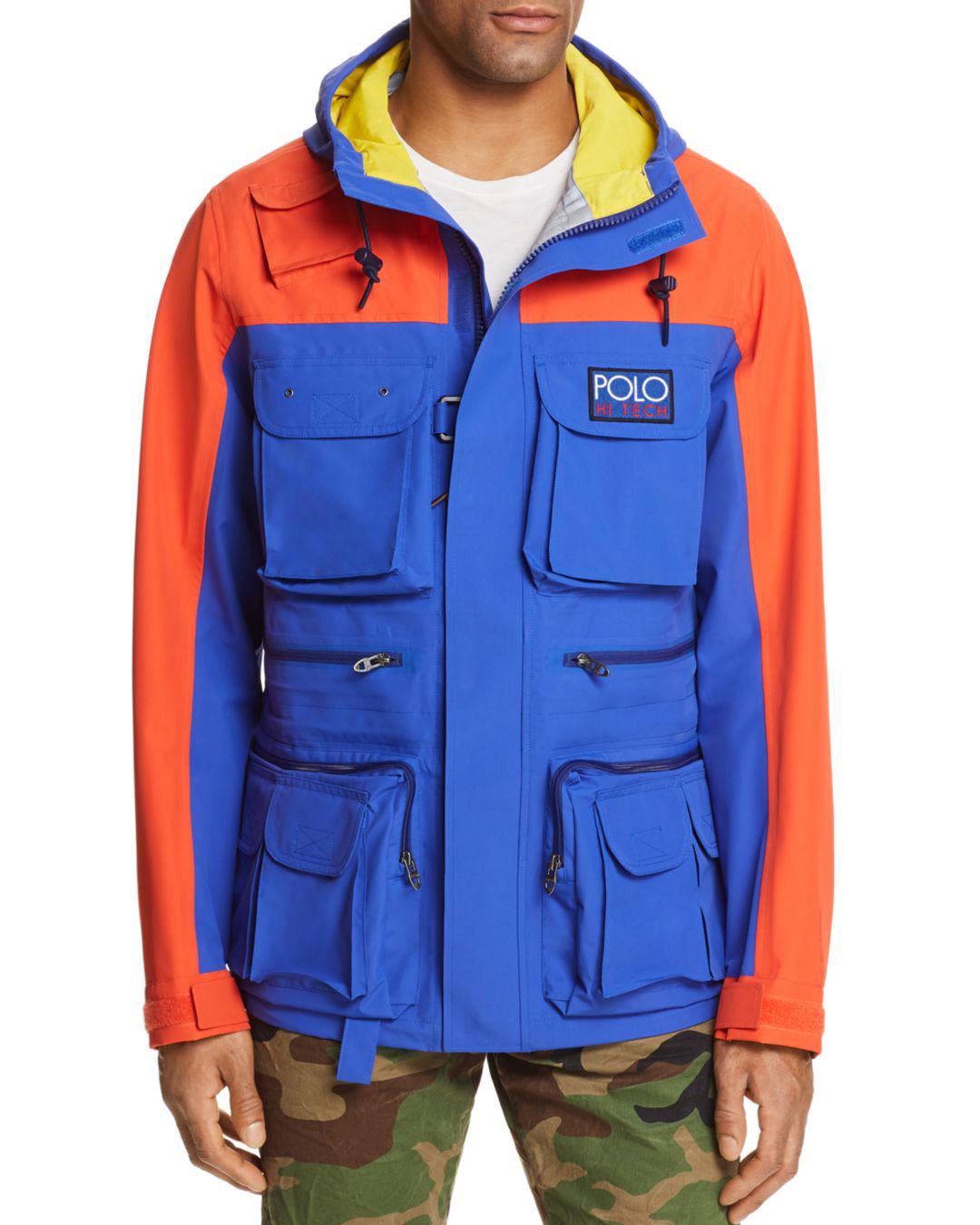 polo color block jacket