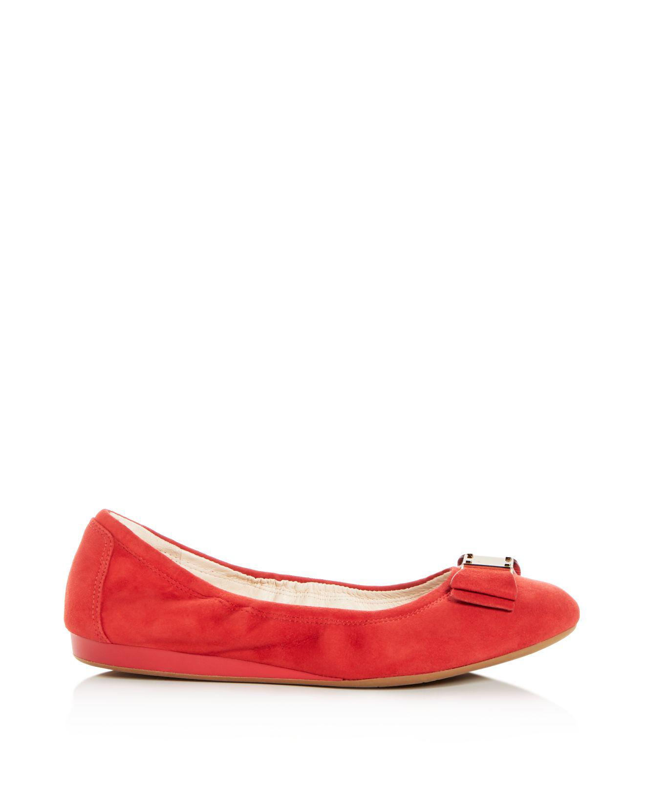 cole haan suede flats