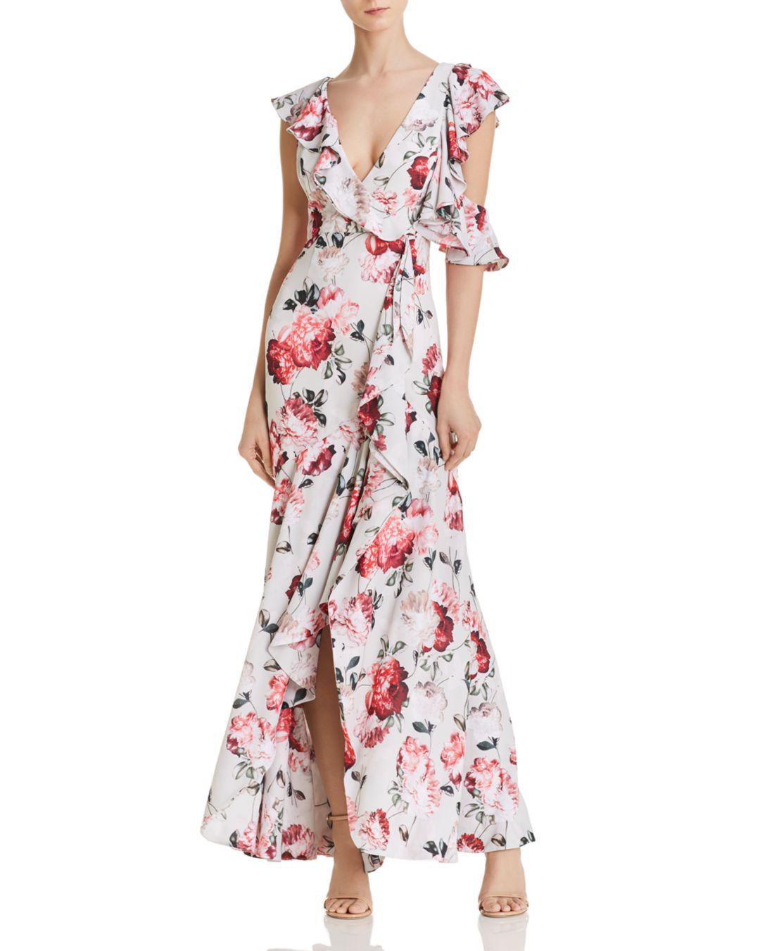 fame and partners floral maxi dress