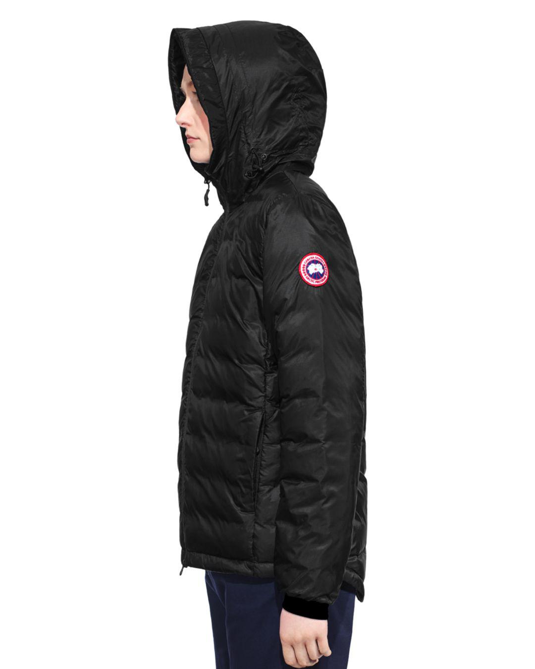 canada goose camp hooded jacket black