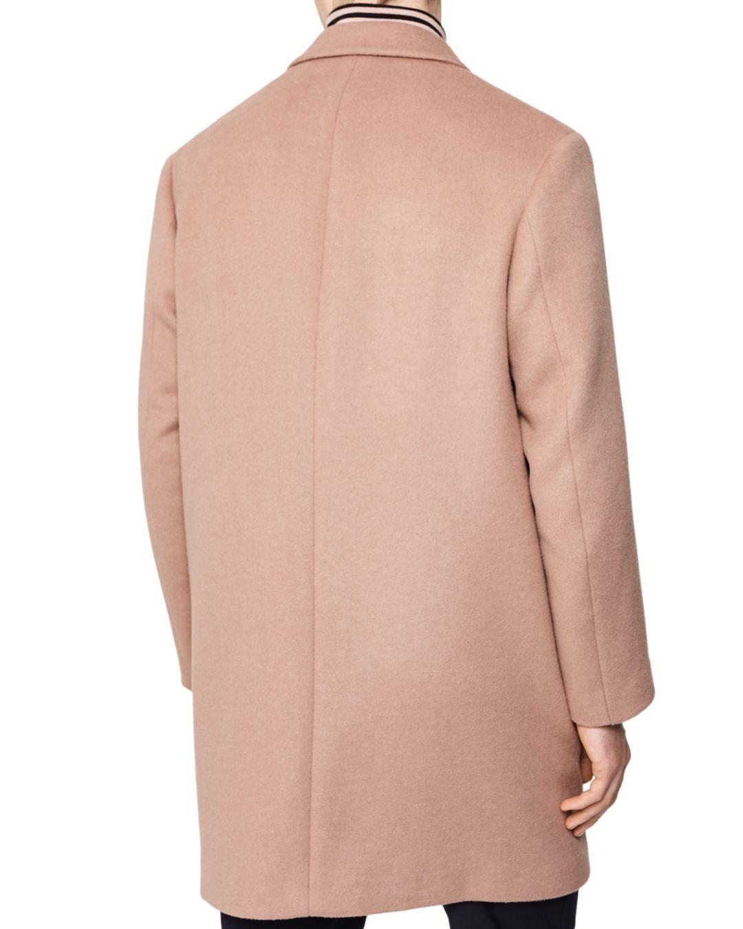 Pink crombie coat Clearance